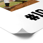 Baseball Senior Night Graduation Player Grad ポスター (角)