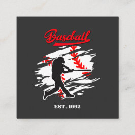 Baseball Silhouette Graphic Design – EST. 1992 エンクロージャーカード