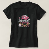 Baseball Sister Pink Bow Tシャツ (デザイン正面)