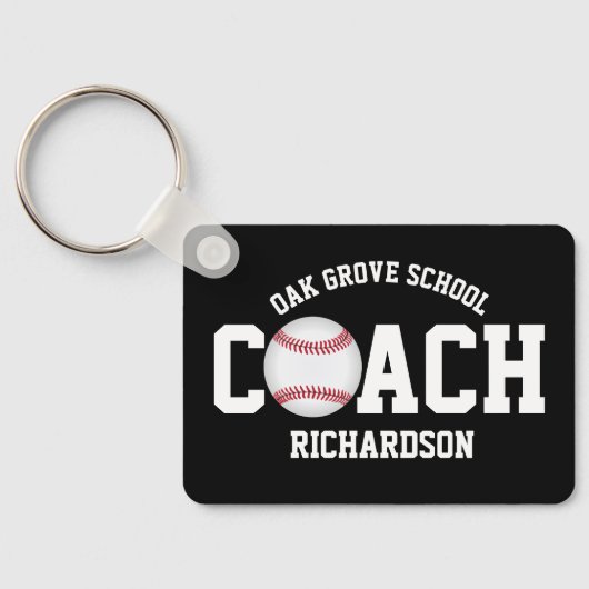 Baseball / Softball Coach  キーホルダー (裏面)