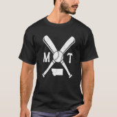 Baseball Softball Pitcher Catcher USA State Map Mo Tシャツ (正面)
