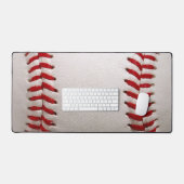 Baseball Softball Stitched Graphic - Sports Art デスクマット (キーボード&マウス)