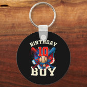 Baseball Splash Drip 10th Birthday Srts Lover Boy  キーホルダー (正面)