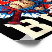 Baseball Splash Drip 10th Birthday Srts Lover Boy ポスター (角)