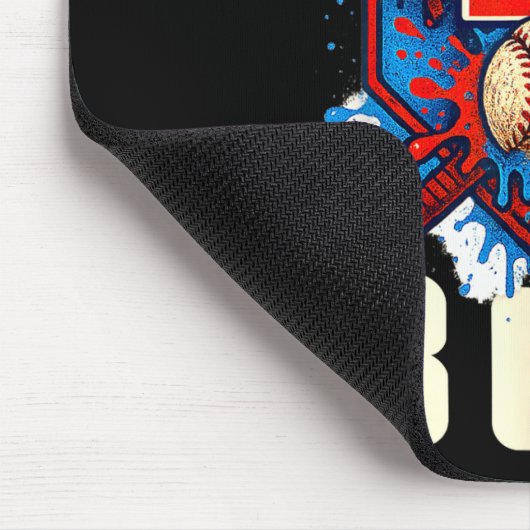 Baseball Splash Drip 10th Birthday Srts Lover Boy  マウスパッド (コーナー)