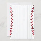 Baseball Sport Party Boy Birthday Invitation 招待状 (裏面)