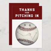 Baseball Sportsありがとう サンキューカード (正面/裏面)