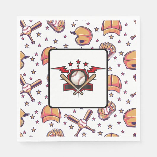 Baseball Sports  スタンダードランチョンナプキン (正面)