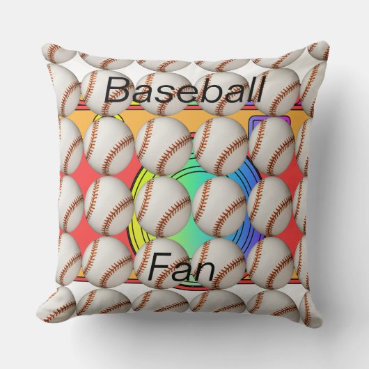 Baseball Sports Fan Logo   クッション (正面)