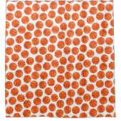 Baseball sports Pattern  シャワーカーテン (正面)