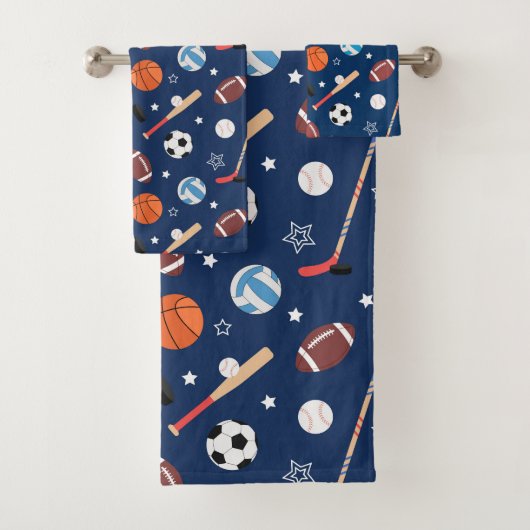 Baseball sports Pattern  バスタオルセット (インサイチュ)