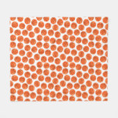 Baseball sports Pattern  フリースブランケット (正面(横))