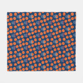 Baseball sports Pattern  フリースブランケット (正面(横))
