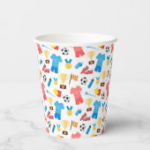 Baseball sports Pattern 紙コップ (裏面)