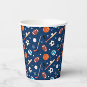 Baseball sports Pattern 紙コップ (左)