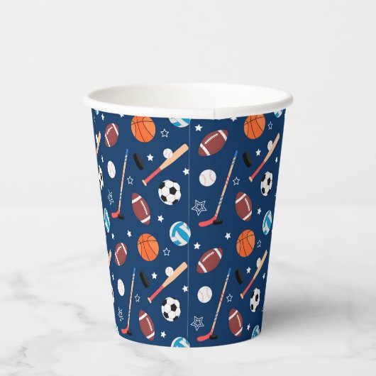Baseball sports Pattern  紙コップ (右)