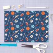 Baseball sports Pattern 薄葉紙 (クラフト)