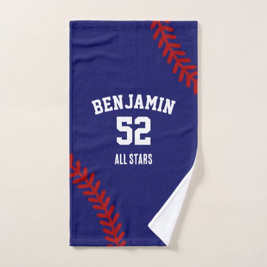 baseball sports towel, coach bath towel ハンドタオル (ハンドタオル)