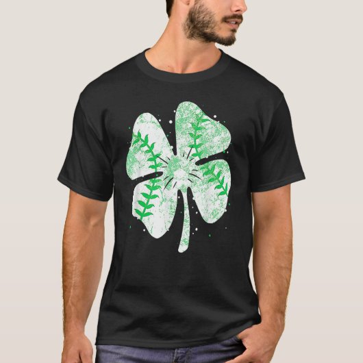 Baseball St Patricks Day Boys Men Catcher Pitcher Tシャツ (正面)