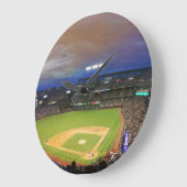 Baseball Stadium - Acrylic Wall Clock - HAMbWG ラージ壁時計 (傾斜)