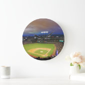 Baseball Stadium - Acrylic Wall Clock - HAMbWG ラージ壁時計 (ホーム)