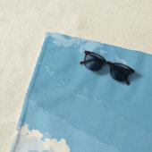 Baseball Stadium Field Illustration ビーチタオル (インサイチュ)