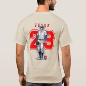 Baseball Stars & Stripes | Aldult Tシャツ (裏面)