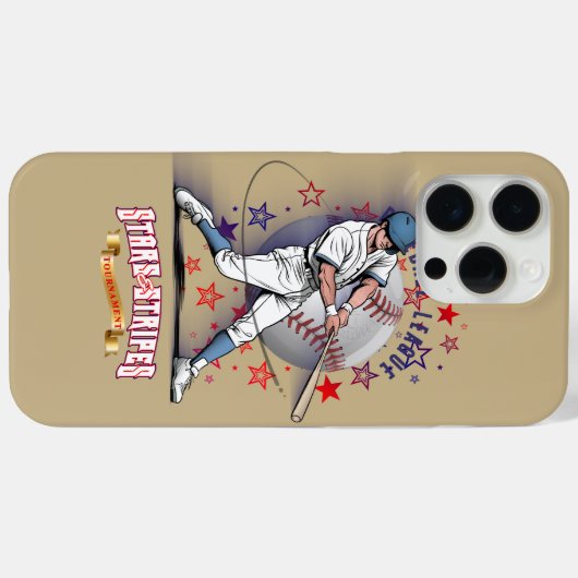 Baseball Stars & Stripes | Case-Mate iPhoneケース (裏面 (横))