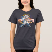Baseball Stars & Stripes (D. mode) | Women トライブレンドTシャツ (正面)
