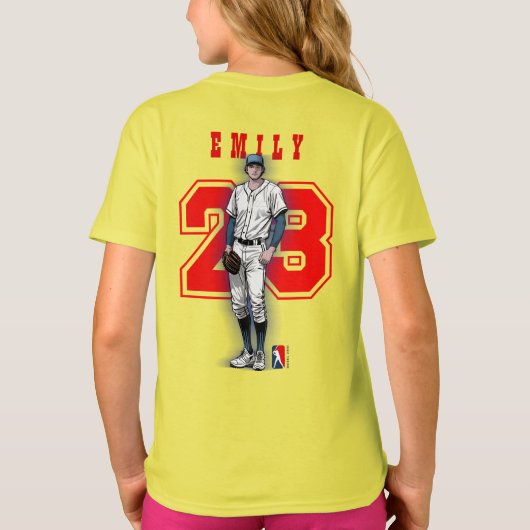 Baseball Stars & Stripes | Kids Tシャツ (裏面)