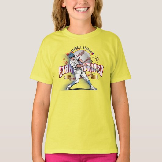 Baseball Stars & Stripes | Kids Tシャツ (正面)