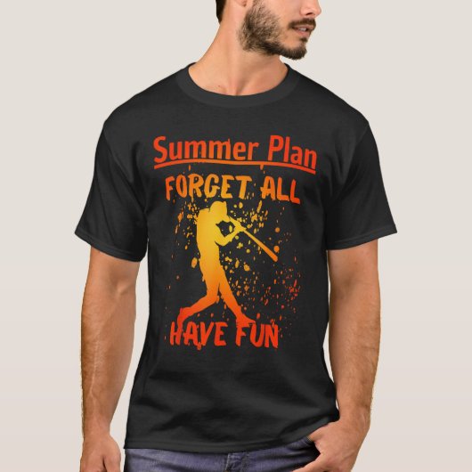Baseball Summer Break 2023 Happy Last Day Of Schoo Tシャツ (正面)