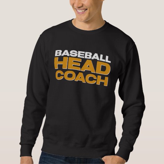 Baseball Team Head Coach スウェットシャツ (正面)