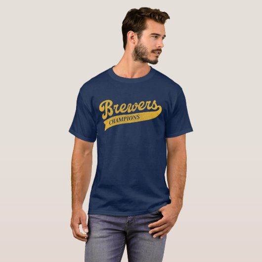 Baseball Team Milwaukee Brewer Tシャツ (正面フル)