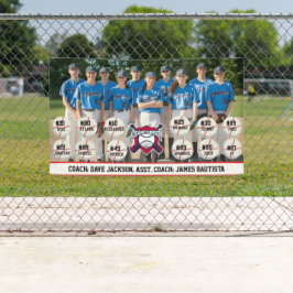 Baseball Team Photo 横断幕