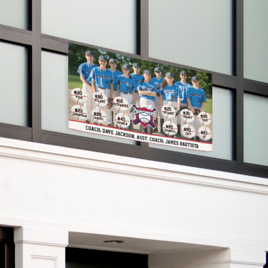 Baseball Team Photo 横断幕 (ビルの外側)