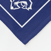 Baseball Team Senior Night Custom Photo Blue Red フリースブランケット (角)