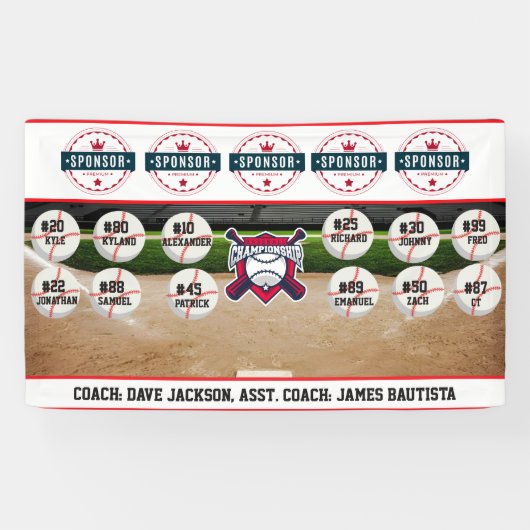 Baseball Team Sponsor 横断幕 (横)