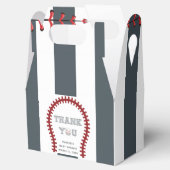 Baseball Thank パーソナライズされた You Baby Shower フェイバーボックス (オープン)