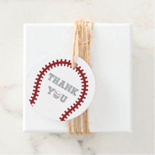 Baseball Thank you Baby パーソナライズされた Shower フェイバータグ