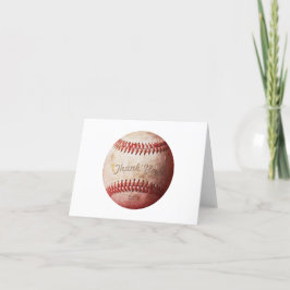 Baseball Thank You Noteカード |スポーツカード サンキューカード