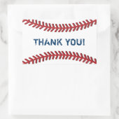 Baseball Thank You Stickers 長方形シール (バッグ)
