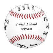 Baseball that feels pain 野球ボール (裏面)