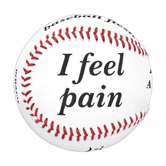 Baseball that feels pain 野球ボール (正面左)
