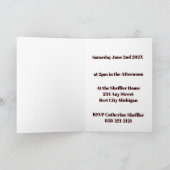 Baseball theme Happy 3rd Sport Birthday Invitation カード (内部)