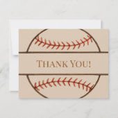 Baseball Themed Thank You Cards ノートカード (正面)