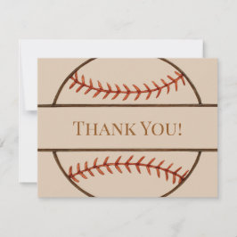 Baseball Themed Thank You Cards ノートカード