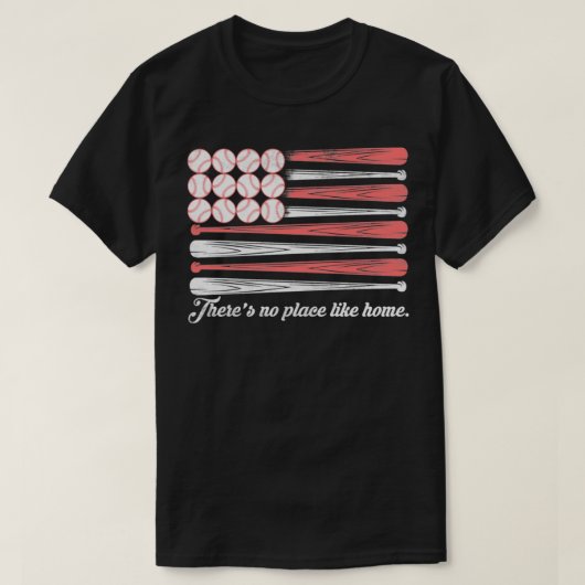 Baseball Therex27s No Place Like Home Tシャツ (デザイン正面)