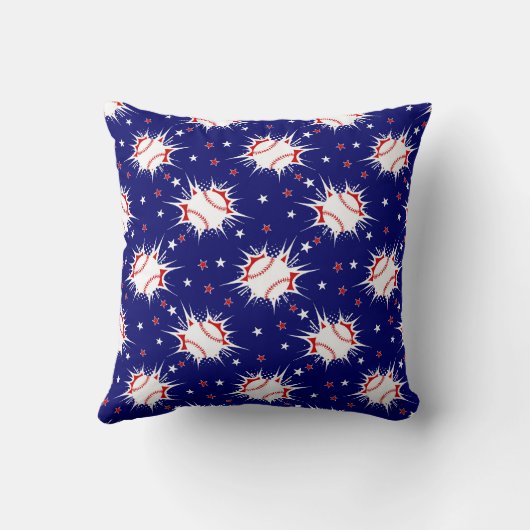 Baseball Throw Pillow クッション (裏面)