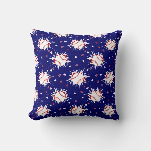 Baseball Throw Pillow クッション (正面)
